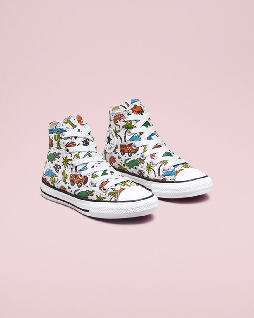 Tenisi Inalti Fete Converse Chuck Taylor All Star Desert Explorer Albi Verzi | RO IF13UR275